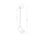 Spot de plafond moderne blanc or H:41cm ajustable GU10