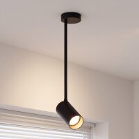 Plafonnier &eacute;l&eacute;gant en noir et or...