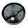 Plafonnier rond noir Ø18cm petit IP44 Moderne MAIRA