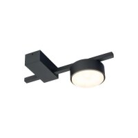 Plafonnier noir petit L:23cm Aluminium Métal