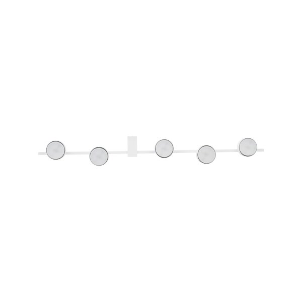 Plafonnier blanc grand L:98cm Aluminium Métal Moderne