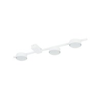 Plafonnier allongé Blanc L:59cm Aluminium...