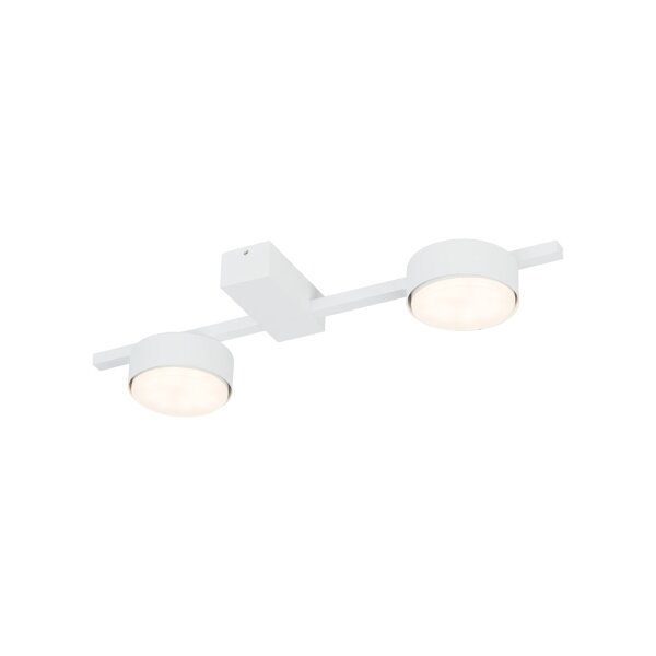 Plafonnier polyvalent MAURYA Blanc Aluminium Métal