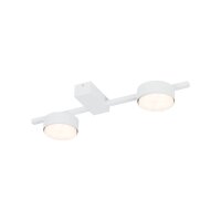 Plafonnier polyvalent MAURYA Blanc Aluminium Métal