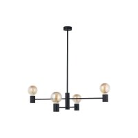 Lustre noir rétro design métal H:82cm
