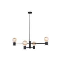 Lustre noir rétro design métal H:82cm
