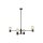 Lustre noir rétro design métal H:82cm