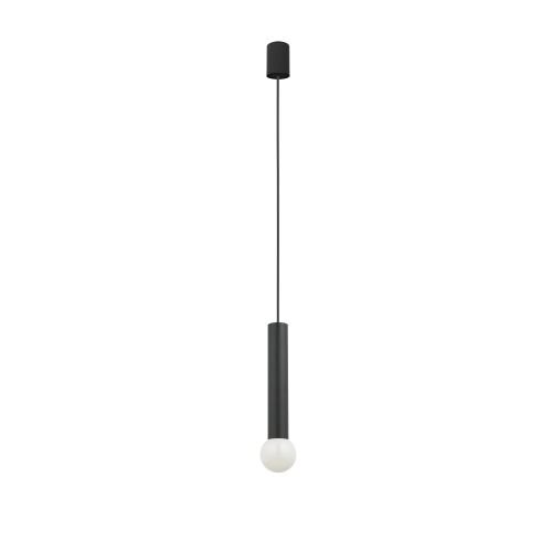 Métal Suspension Noir rond Ø5,5cm étroit Moderne