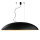 Suspension ovale noir or L:117cm grande