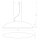 Suspension blanc or 5 flammes ovale E27 Loft Design