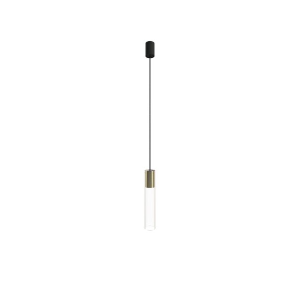 Lampe à suspendre verre Abat-jour Ø6,5cm cylindre E27 rond TORRY