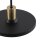 Suspension noire longue 132cm métal grand 5-flamme