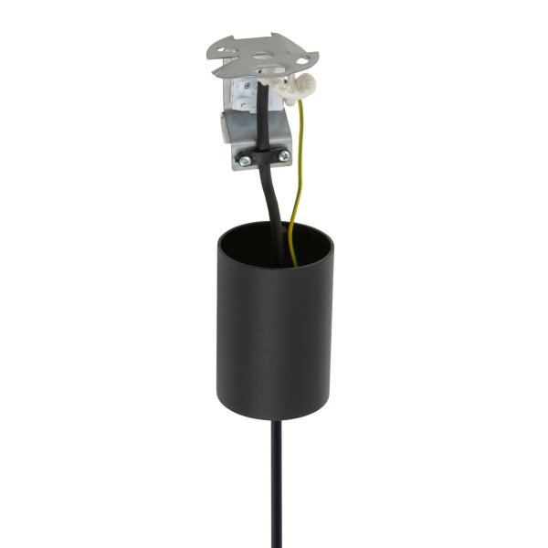 Elégant luminaire suspendu EILWEN noir laiton métal