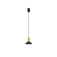 Lampe à suspendre noire ronde Ø15,5cm...