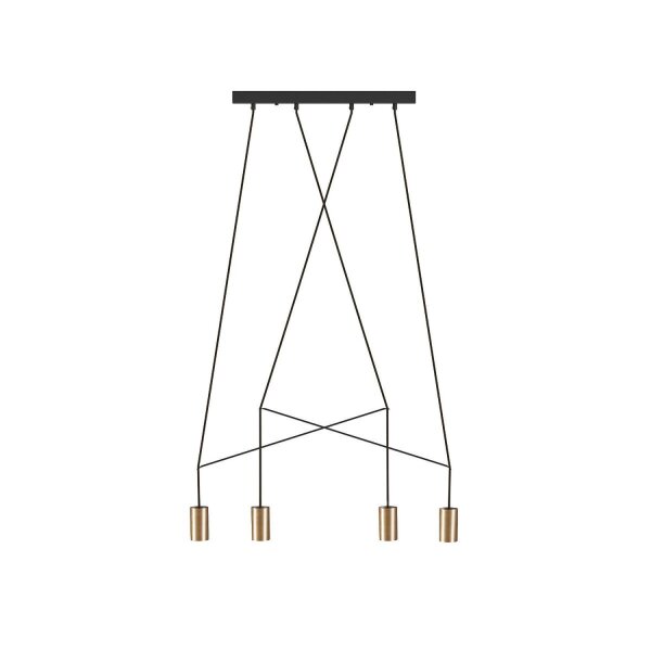 Suspension réglable laiton noir P : max. 130cm