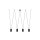 Suspension moderne noir or L : max. 2 m 4x GU10