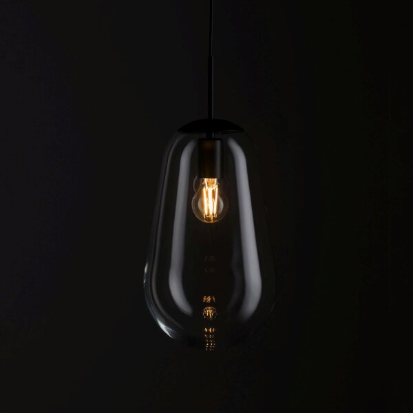 Suspension en verre MORNA Ø22cm décoratif P : max. 1,8m