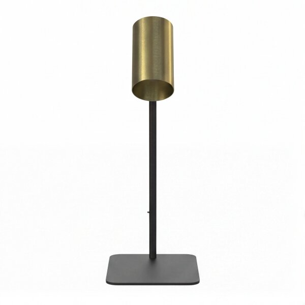 Petite lampe de table noire laiton 40cm Moderne