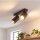 Elégant spot de plafond noir or 2x GU10 L:17-31cm