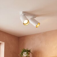 Petit spot de plafond blanc or L:17-31cm...