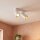 Petit spot de plafond blanc or L:17-31cm élégant