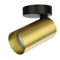 Petit spot de plafond laiton H:13cm GU10...