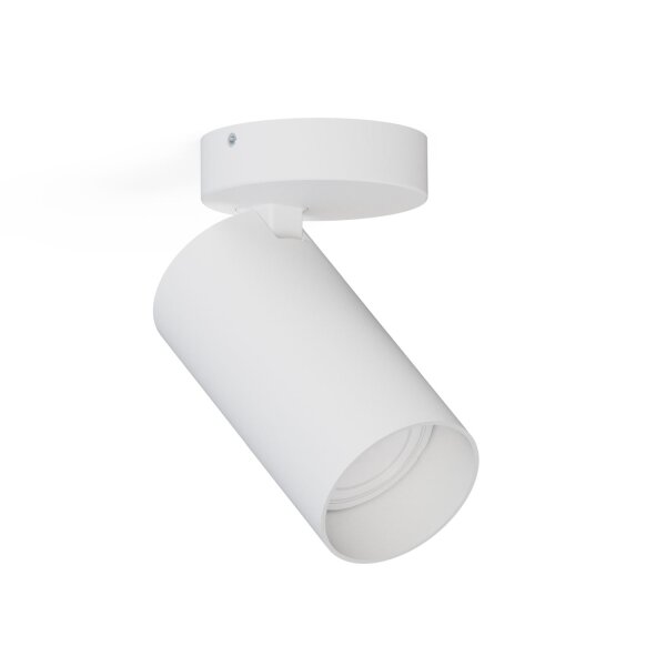 Spot de plafond rond blanc petit H:13cm compact GU10