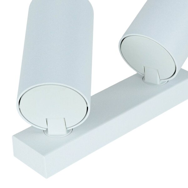 Spot de plafond blanc allongé L:5,5-20cm Moderne flexible