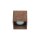 Spot de plafond carr&eacute; en bois L:12,5cm petit compact