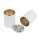 Petit plafonnier blanc or H:13cm 2x GU10 compact