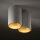 Petit plafonnier blanc or H:13cm 2x GU10 compact