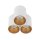 Spot de plafond polyvalent blanc or 3x GU10 petit