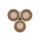 Spot de plafond polyvalent blanc or 3x GU10 petit