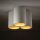Spot de plafond polyvalent blanc or 3x GU10 petit