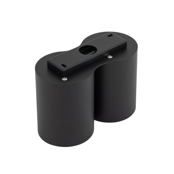 Plafonnier élégant en noir et or 2x GU10 petit