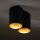 Plafonnier élégant en noir et or 2x GU10 petit