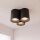 Spot à poser Lampe noire 3 flammes GU10 Moderne