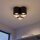 Spot à poser Lampe noire 3 flammes GU10 Moderne