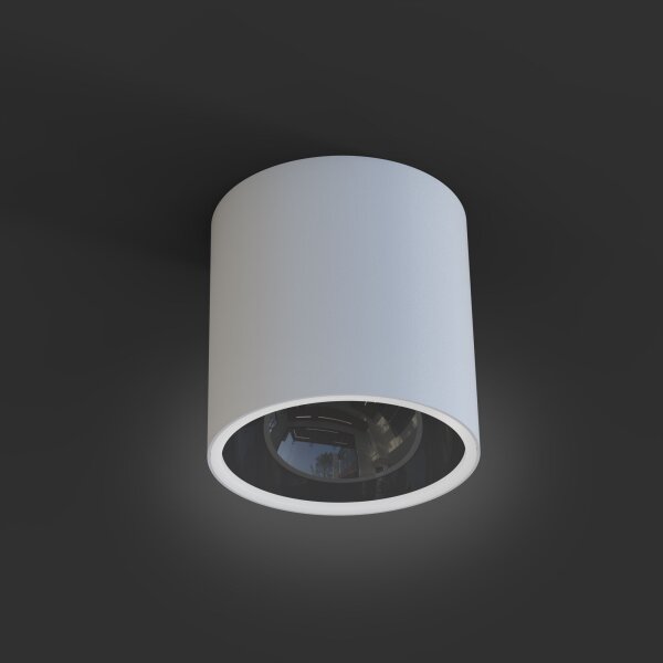 Spot à poser polyvalent Blanc Noir GU10 petit Ø126mm