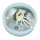 Petit plafonnier Blanc Noir Abat-jour en verre IP44