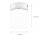 Petit plafonnier Blanc Noir Abat-jour en verre IP44