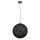 Suspension boule métallique tressée Ø 40 cm Noir