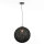 Suspension boule métallique tressée Ø 40 cm Noir