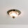 Lampe Art Nouveau pour le plafond 2xE14 couleur laiton