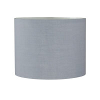 Abat-jour avec velcro Tissu Gris pour E27 E14