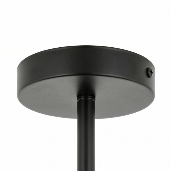Plafonnier Métal Noir Ø 56 cm 5x E27 Rétro