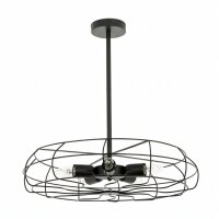 Plafonnier Métal Noir Ø 56 cm 5x E27...