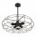 Plafonnier Métal Noir Ø 56 cm 5x E27 Rétro