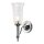 Lampe de salle de bain en laiton avec LED en chrome IP44