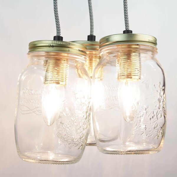 Lampe à suspendre JARS en laiton 3-flmg
